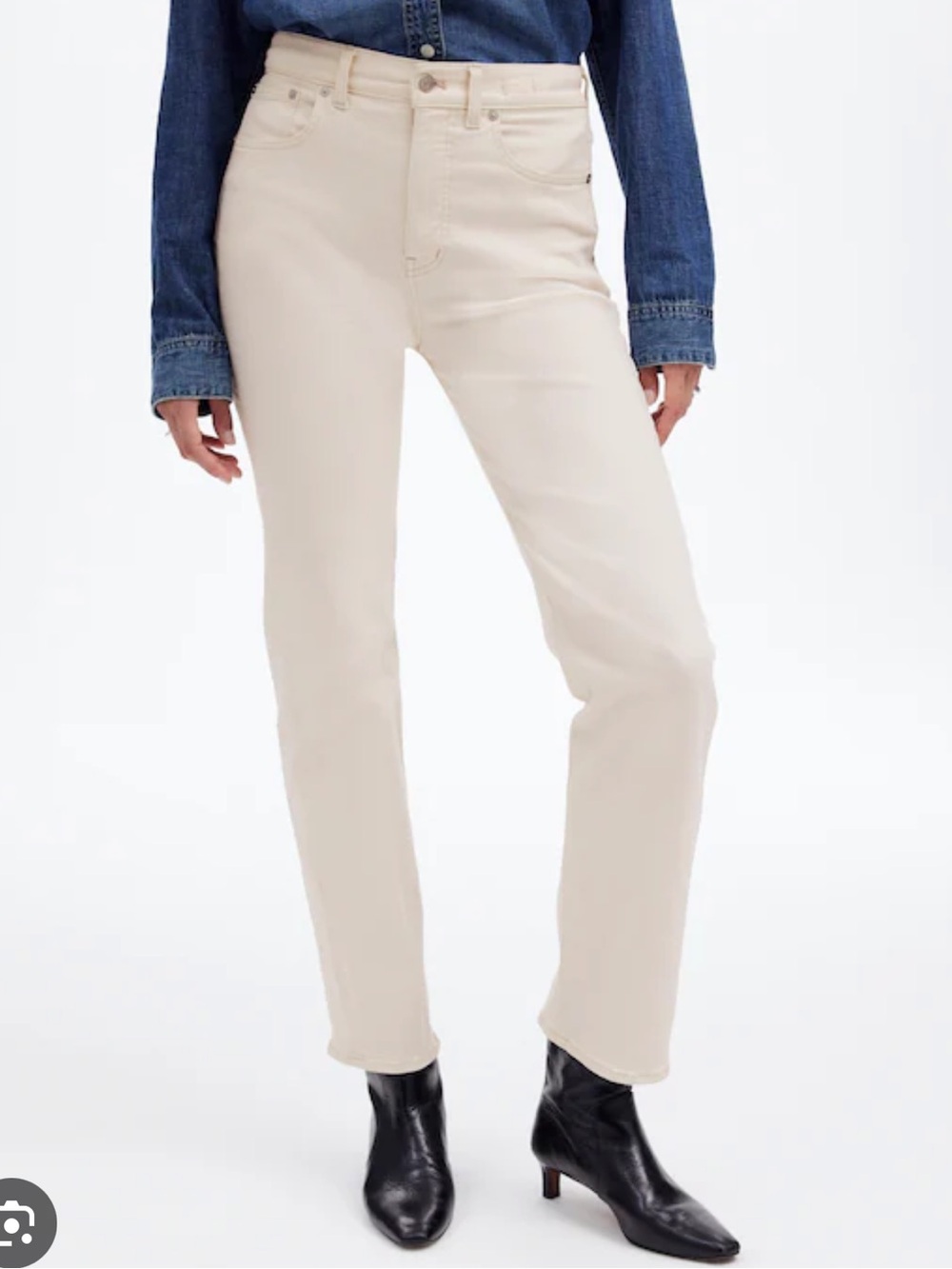 Madewell 90s Straight Jeans Canvas Sz 31 NEW